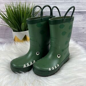 Crocodile Green Rain Boots Toddler Size 10 Boy